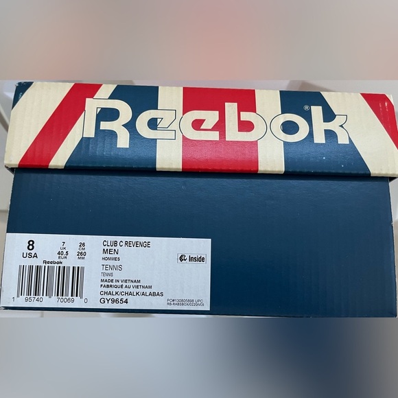 🔹 Reebok Club C 85 Revenge Vintage White Blue | Men’s Size 8 | Retro Classic - Picture 14 of 15